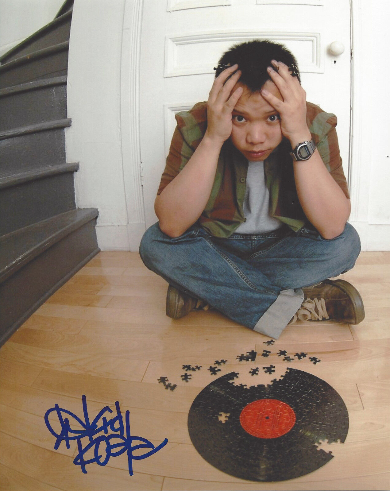 KID KOALA DELTRON 3030 DJ GORILLAZ SIGNED AUTHENTIC 8X10 Photo Poster painting E w/COA PROOF