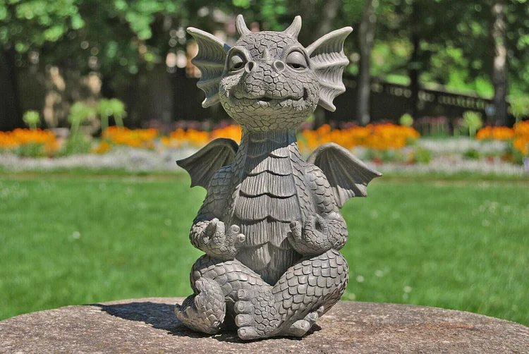 Garden dragon garden figure - model Yogi - fantasy figure decoration dragon