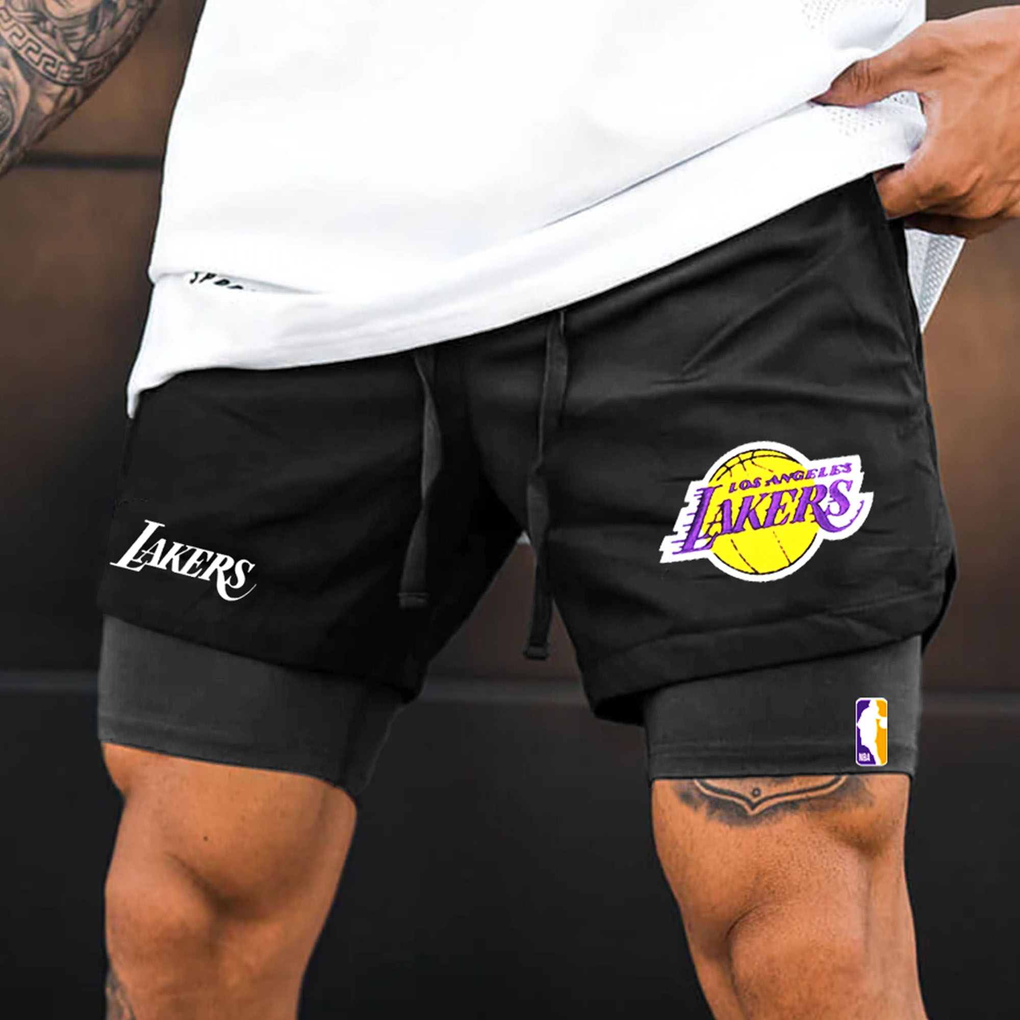 Men's Champion Lakers NBA Mesh Performance Shorts
