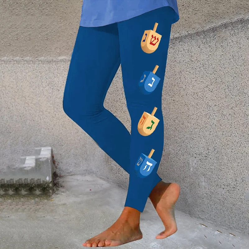 Women's Happy Hanukkah Casual Leggings
