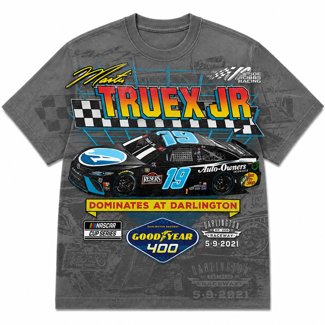 Motorsport Truex Stock Car Cotton T-Shirt