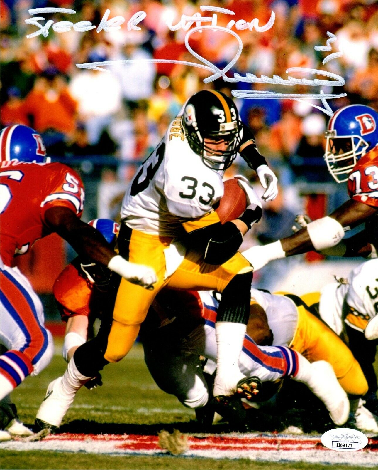 Merrill Hoge autographed signed inscribed 8x10 Photo Poster painting Pittsburgh Steelers JSA COA
