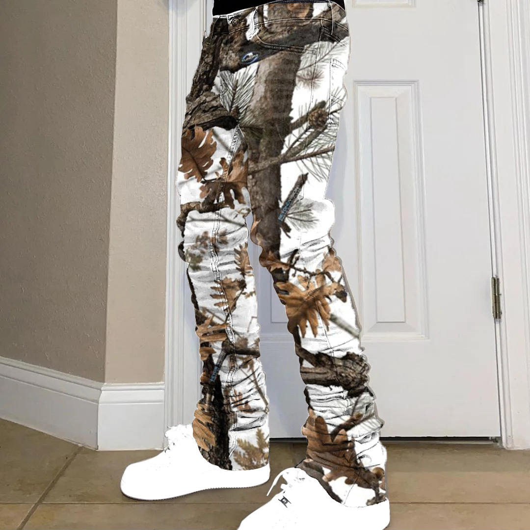 Retro hip-hop trendy brand pile pants jeans