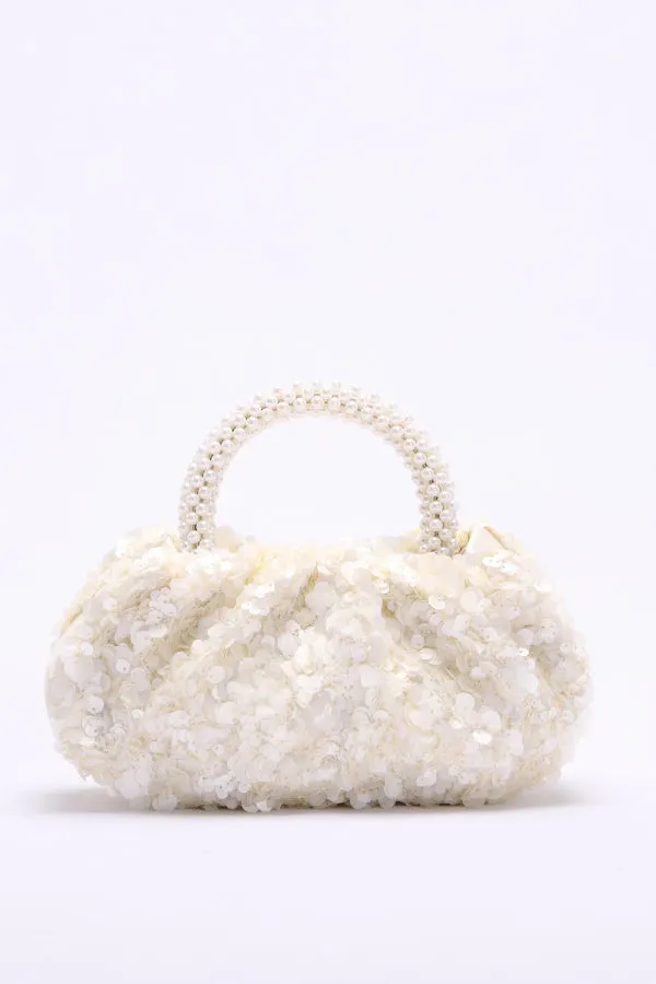 Elegant Floral Embroidered Handbag