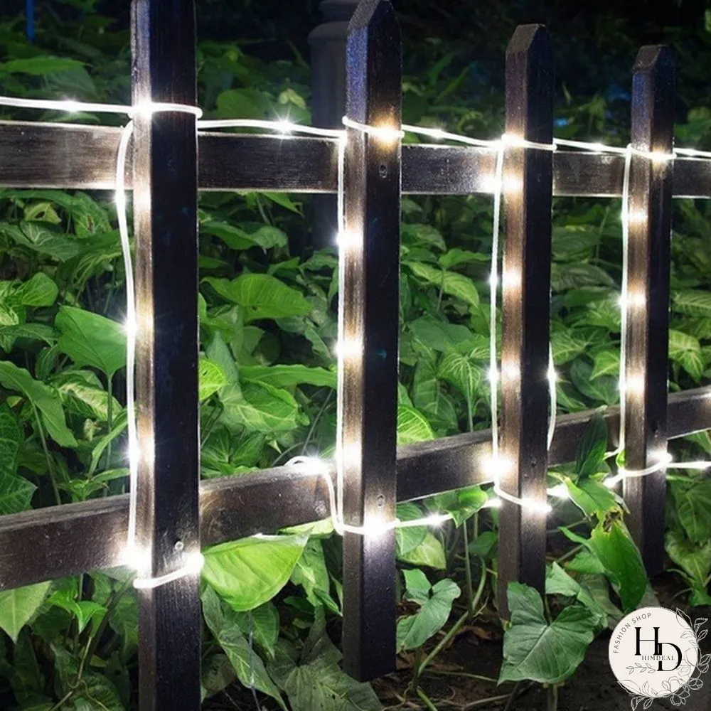 10M 100LED Solar Rope Tube for Garden Lights Waterproof IP67 50LED Solar Powered Lamp Christmas Wedding Lamp Outdoor String Light