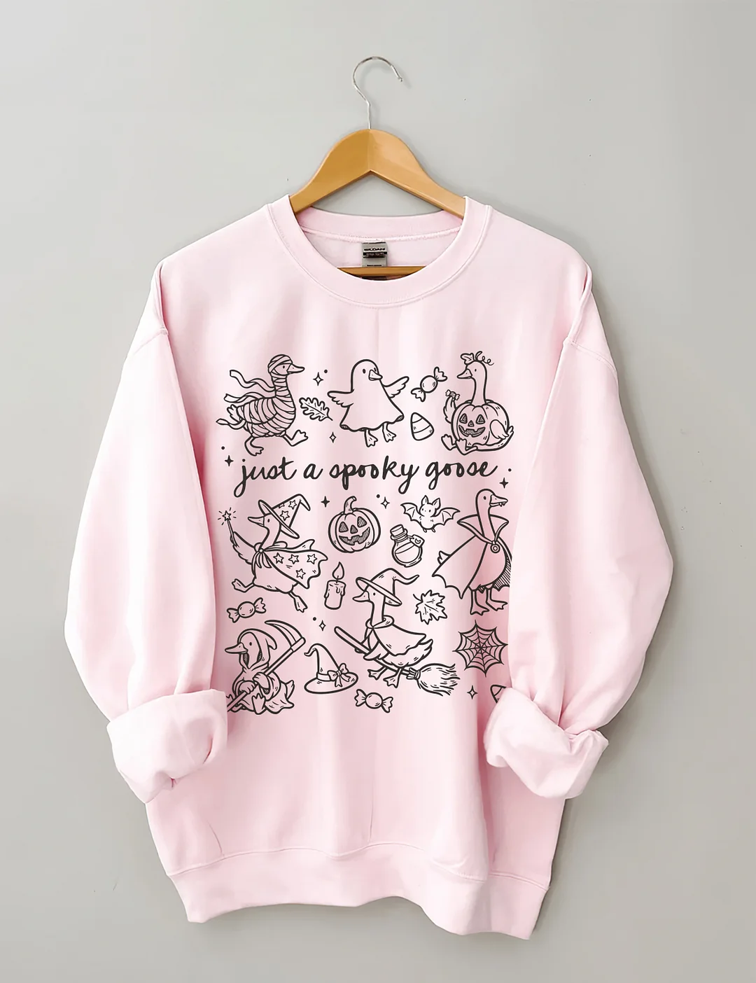 Just A Spooky Goose Doodles Sweatshirt