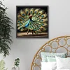 Pfauenmädchen - Rundbohrer Diamantmalerei - 40*40cm
