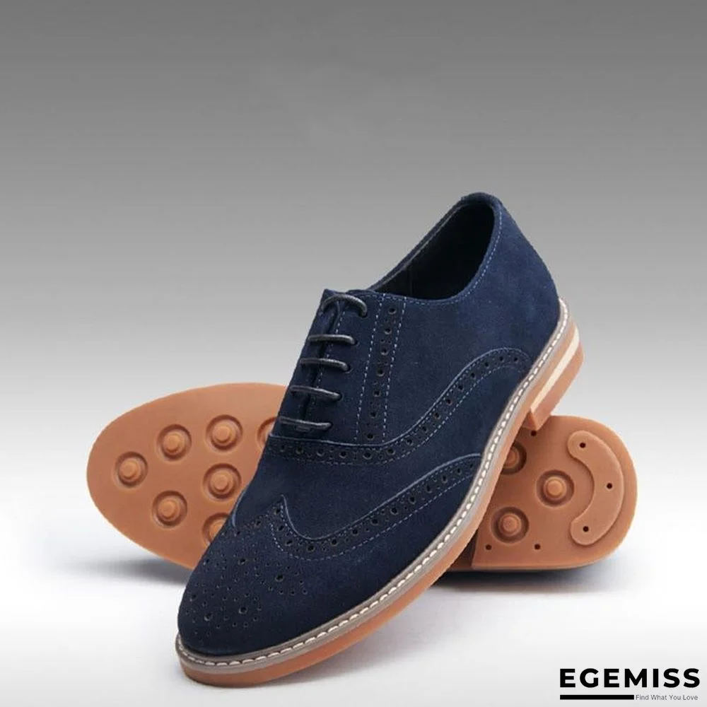 Men's Business Classic Suede Brogue Shoes | EGEMISS