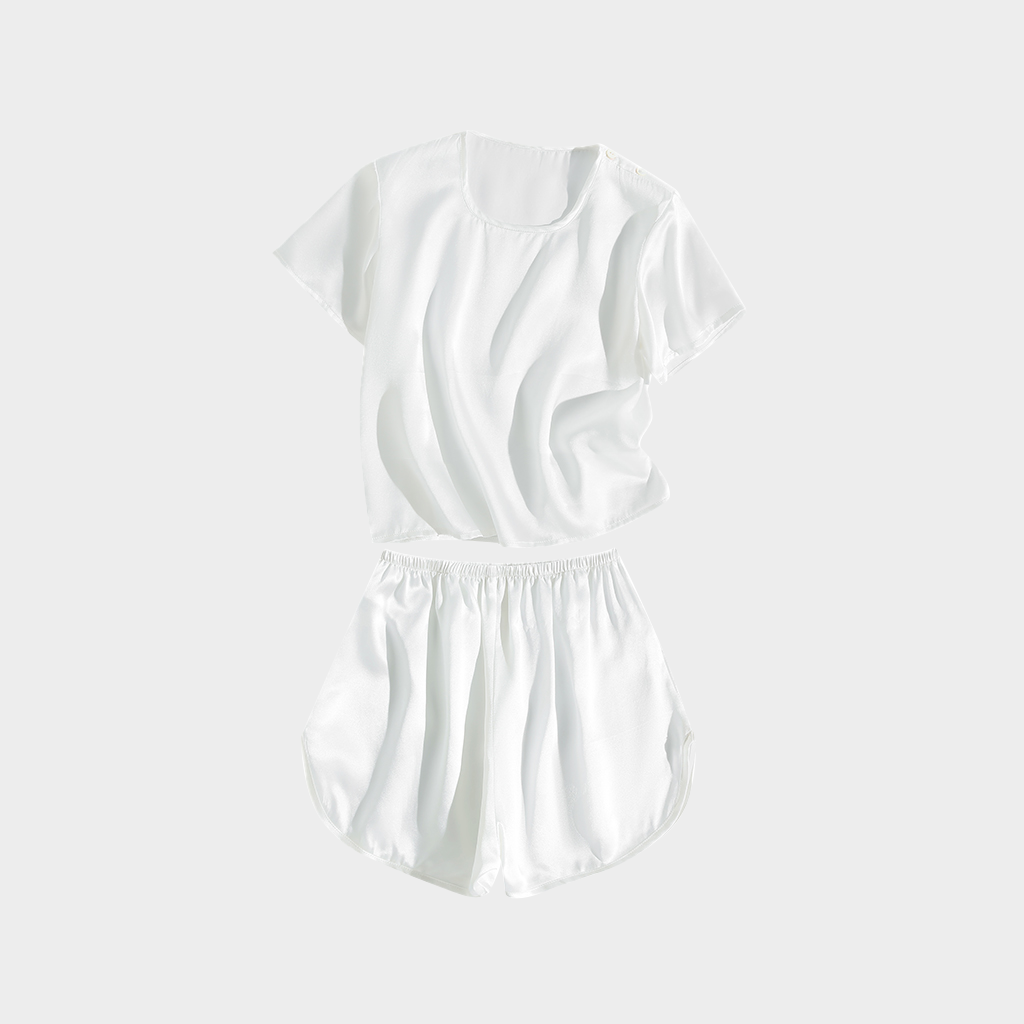Baby & Toddler Silk T-Shirt and Shorts Set for Daily REAL SILK LIFE