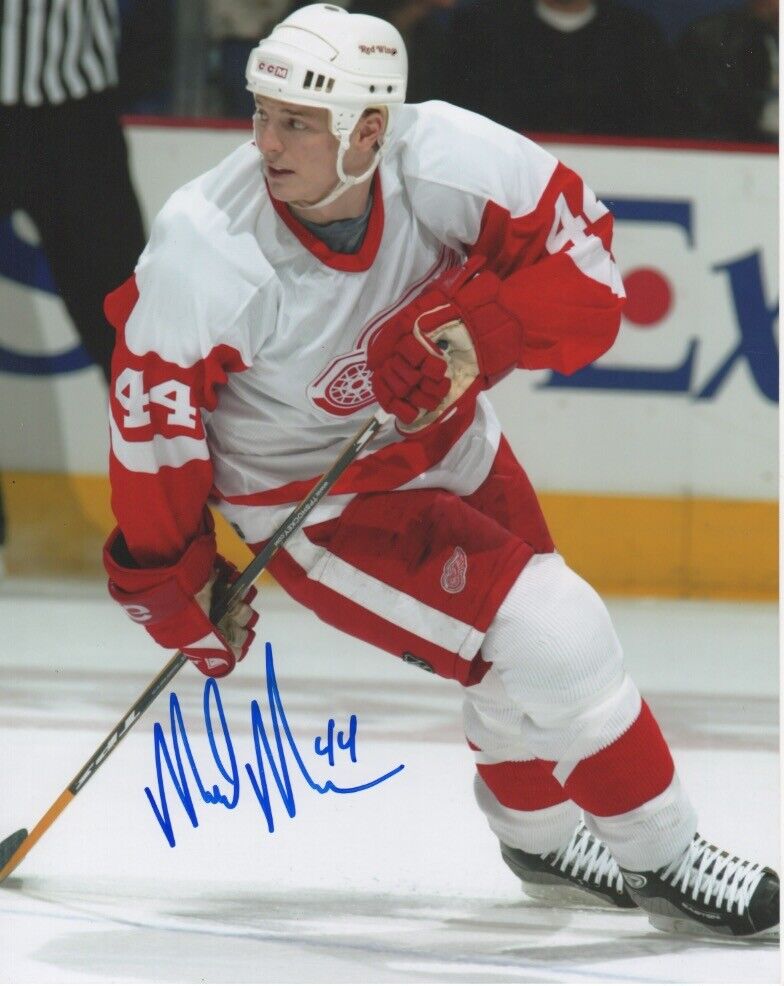 Detroit Red Wings Mark Mowers Signed Autographed 8x10 Photo Poster painting COA #3