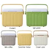 6L Camping Cooler Box Insulated Ice Chest Portable Ice Bucket for Outdoor Use