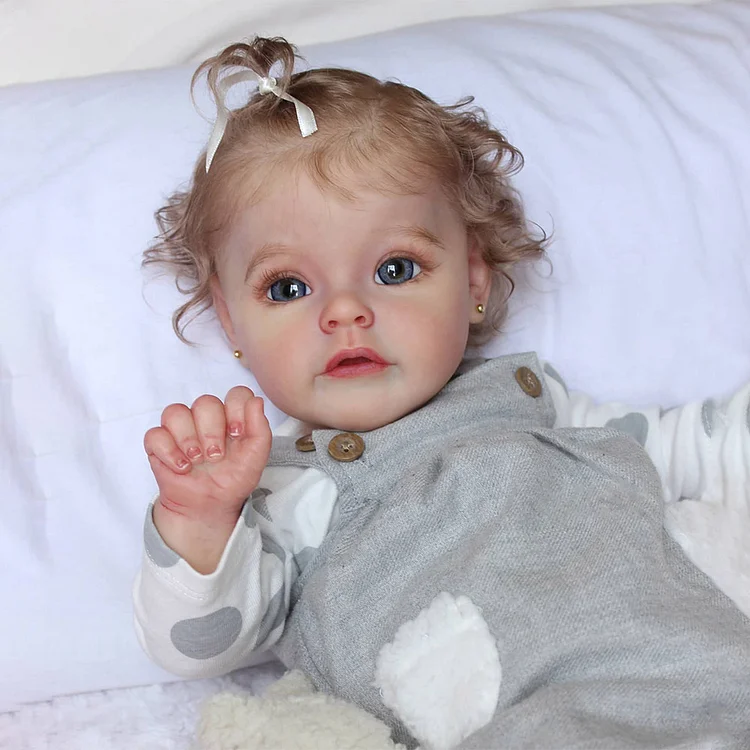 [ Heartbeat💖 & Sound🔊] 17"  Baby Reborn Toddler Doll Real Lifelike Reborn Baby Eyes Opend Girl Doll Named Wenpika