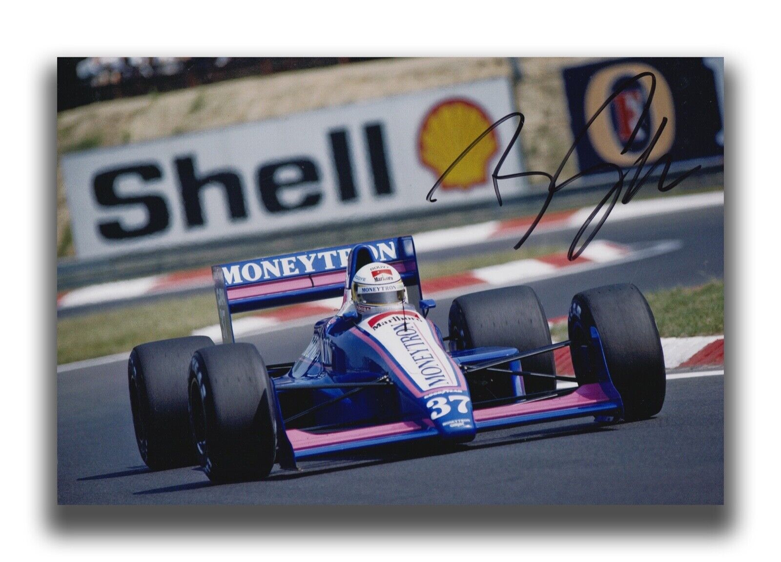 BERTRAND GACHOT HAND SIGNED 12X8 Photo Poster painting - F1 AUTOGRAPH - MONEYTRON ONYX.