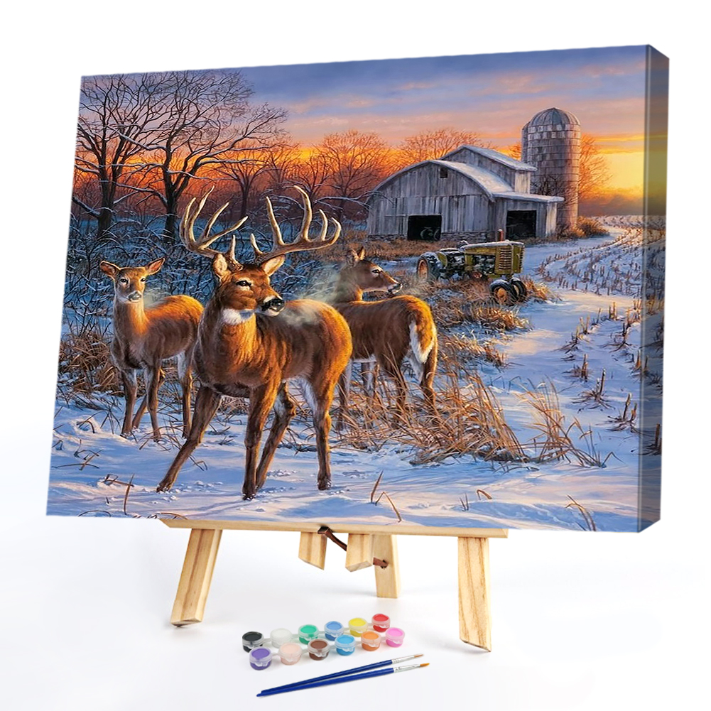 

50*40CM - Paint By Numbers - Deer, 501 Original
