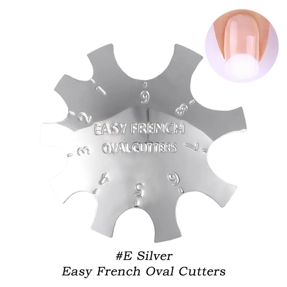 Stainless Steel Easy French Line Edge Nail Tool Cutter Nail Stencil Edge Trimmer Multi-size Nail Manicure Nail Art Styling Tool-Nail Inspo