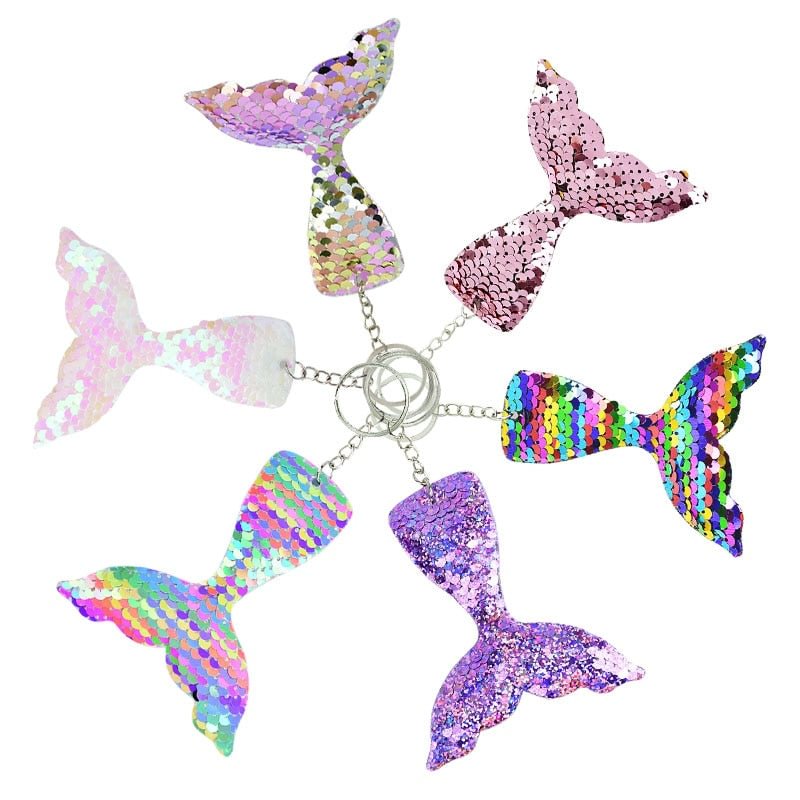 6Pcs Mermaid Party Gifts Keychain Bracelet Ornaments Mermaid Theme Birthday Party Decoration Girl Baby Shower Favors Kids Toy