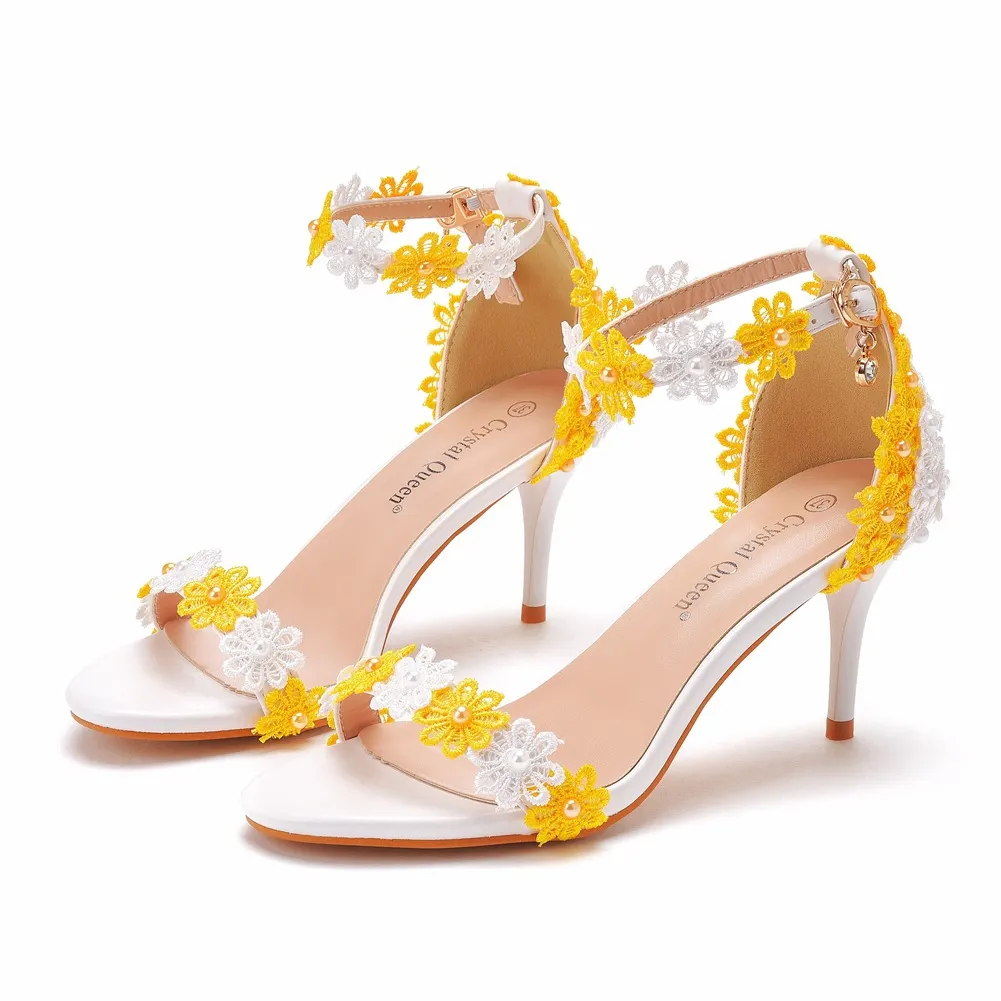 Breakj Breakj Cm With Light Mouth Fine Heel Sandals Bead Size Summer Sandals Wedding Dress High Heel Sandals