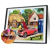 Village Car 40*30cm(canvas) full round drill diamond painting