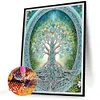 Arbre de r&ecirc;ve de la vie-peinture diamant en forme sp&eacute;ciale-30 * 40cm
