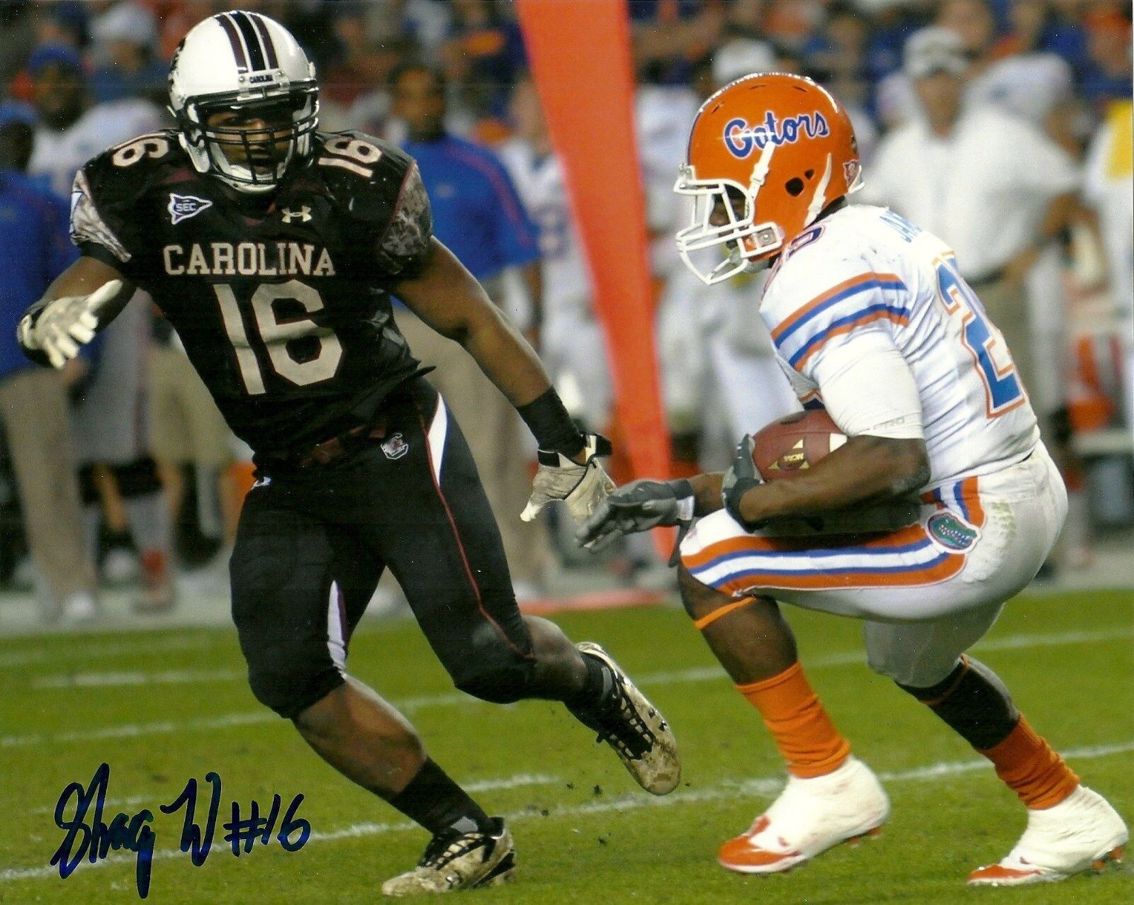 SHAQ WILSON HAND SIGNED SOUTH CAROLINA GAMECOCKS 8X10 Photo Poster painting W/COA