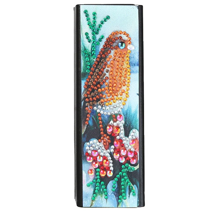 DIY Leather Diamond Painting Glasses Storage Case Flower Animal Mosaic Kit
