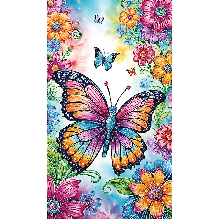 (Multipled Style)Colorful Animals 40*70cm (Canvas) Special Shaped Drill Diamond Painting gbfke