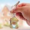 >SALE<5pcs Diamond Keychains Art Craft DIY Double-sided Kid Adult Gifts (YSGJ019)