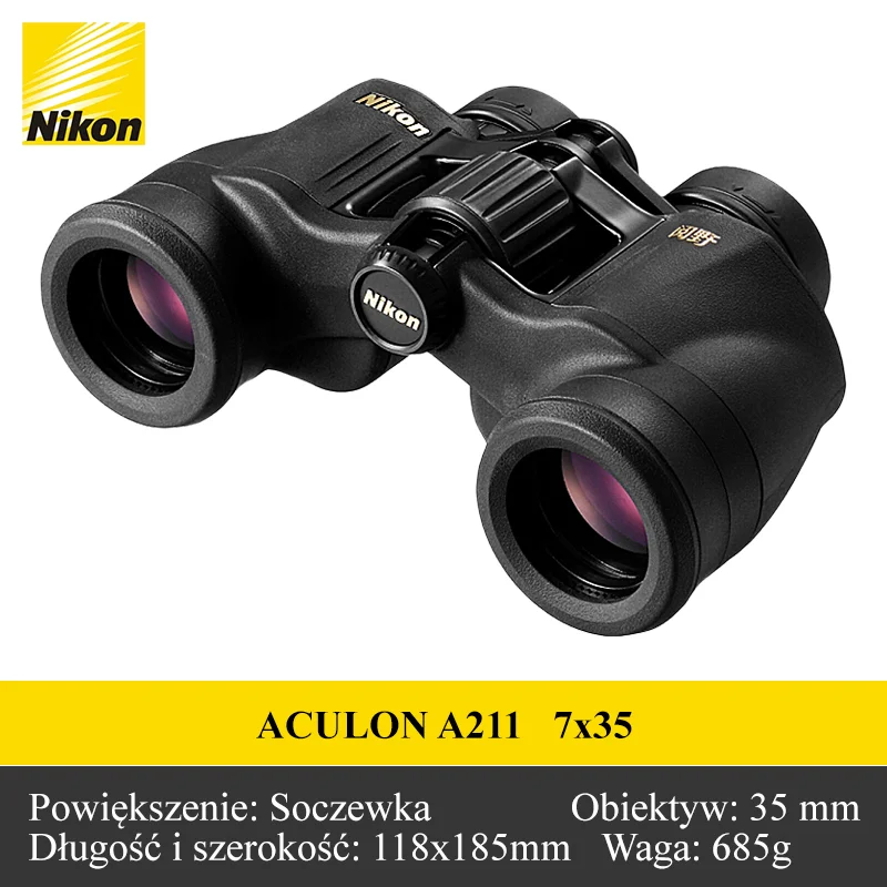 Lornetka Nikon ACULON A211, profesjonalna jakość, zewnętrzna lornetka ręczna, importowana