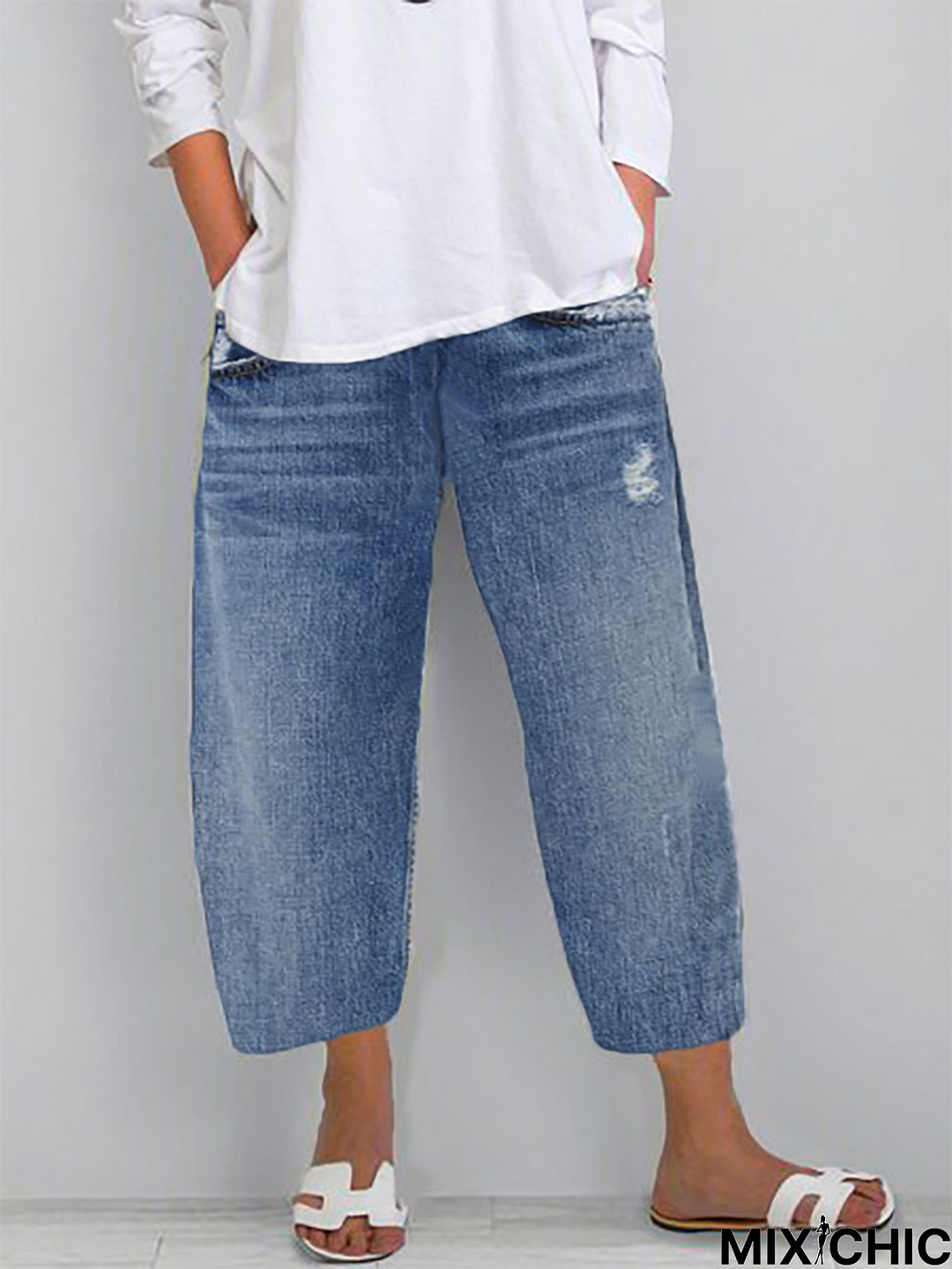 Solid Casual Jeans