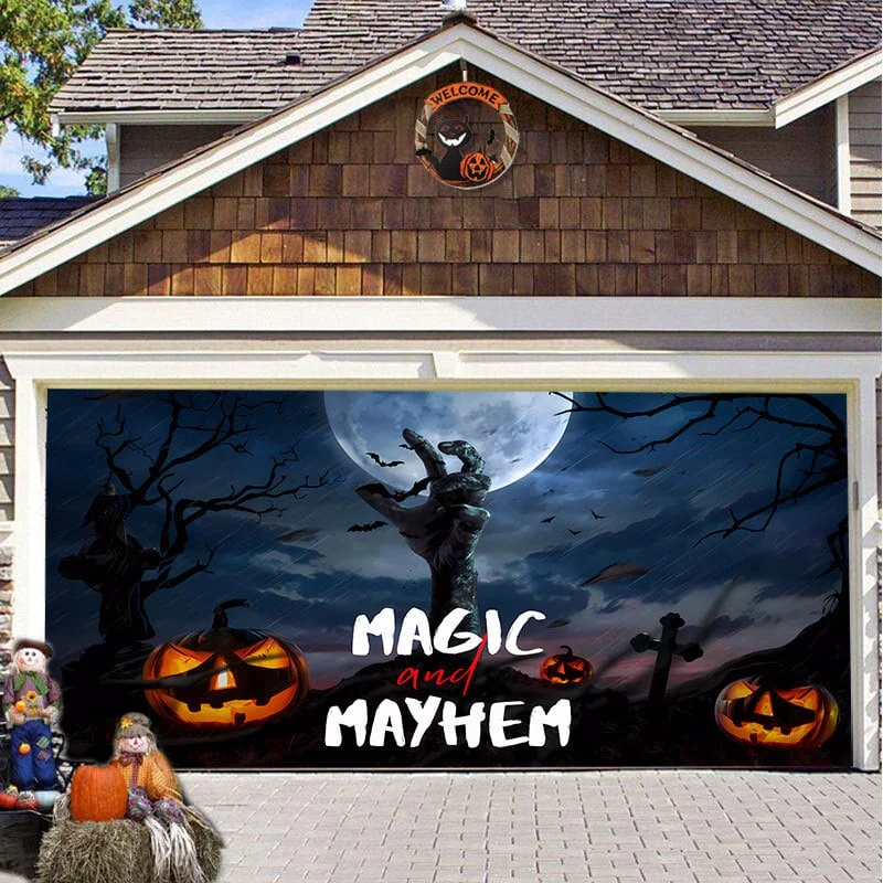 Last Day Sale 49% OFF - Halloween 2023 Garage Door Decoration