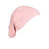 Plain Color Tube Base Cap High Elastic Women's Hijab Cap