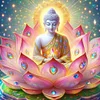 Lotus Buddha - Rundbohrer Diamantmalerei - 50*50cm