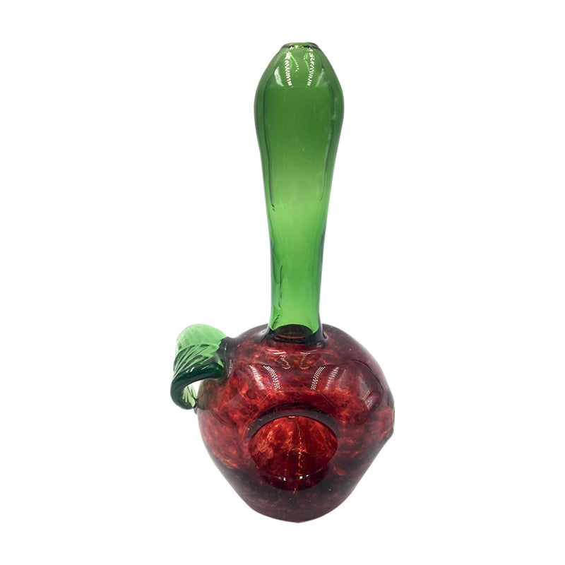 Green Leaves and Nail Red Apple New Design Hand Pipes