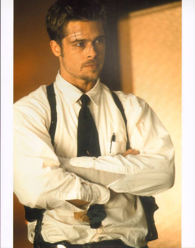 Brad Pitt Unsigned Se7en Seven 7 Movie 11x14 Photo Poster painting Picture Fight Club World War