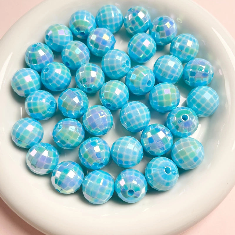 10 PCS/Package 16mm Arylic Geometric Beads