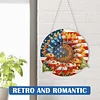 Independence Day Sunflower Double Sided - 5D DIY Pendant