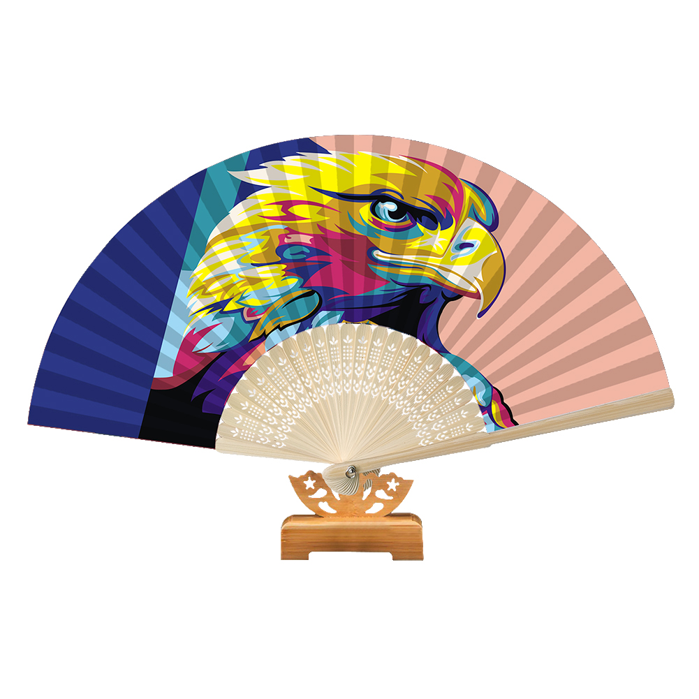 

Eagle Pattern - Paint By Numbers - Folding Fan, 501 Original