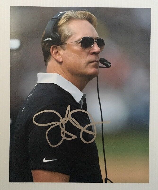 JACK DEL RIO Signed Autographed 8x10 Photo Poster painting Oakland Raiders 5