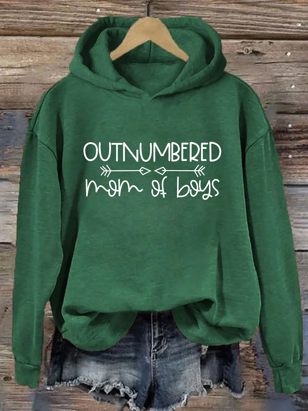 Outnumbered Mom Of Boys Hoodie