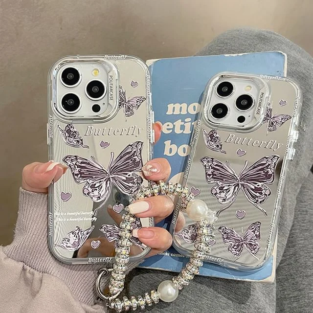 Butterfly Phone Case Mirrored