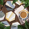 7pcs Cup Coasters Creative DIY Anti Slip Coasters Honeycomb Shape