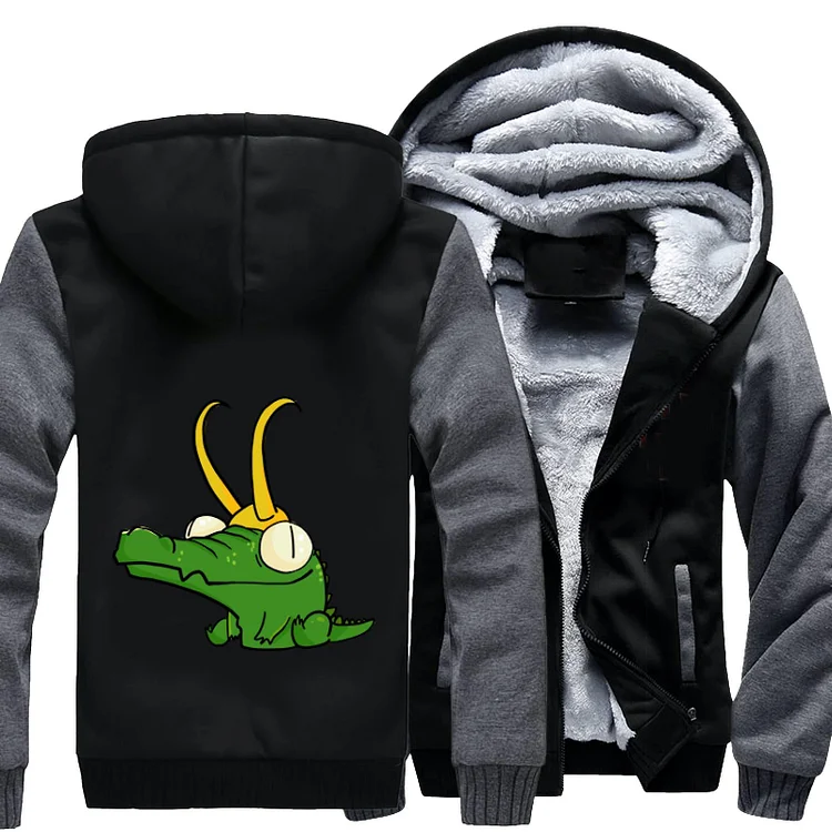 Loki Turns Into A Little Alligator, Loki Fleece Jacket