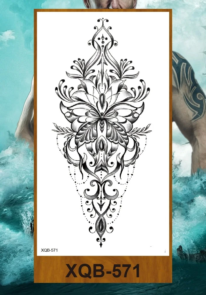 Temporary Tattoos Stickers Woman Arm Neck Chest Fake Tattos Girl Flower Cute Fox Mask Pussy Cat Body Makeup Waterproof Serpenti