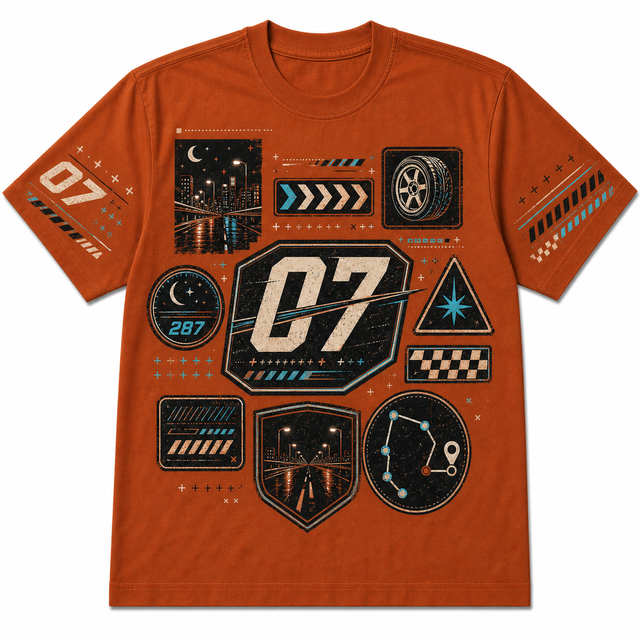 Motorsport Badge Cluster Cotton T-Shirt