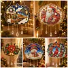 Christmas DIY Acrylic Diamond Painting Pendant Double Sided Paint Suncatcher Hanging Ornament Home Decor Kit 