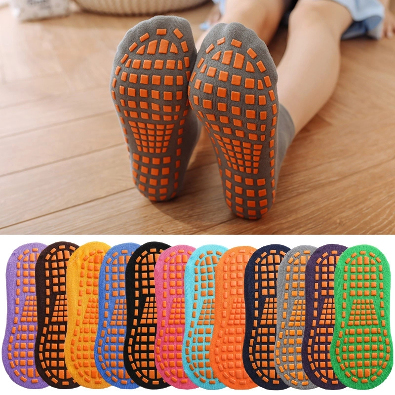 Factory Trampoline Socks Glue Dispensing Non-Slip Floor Foot Sock Children's Playground Baby Early Education Adult Yoga Socks