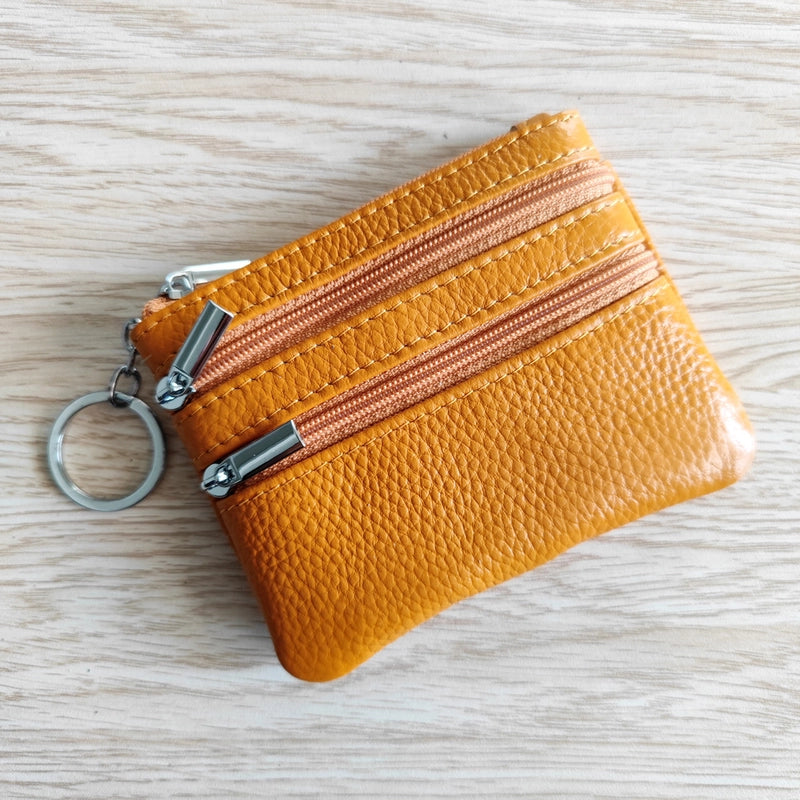 Explosions Genuine Leather Coin Purse Ladies Home Zipper Key Bag Multifunctional Card Bag Coin Coin Coin Bag