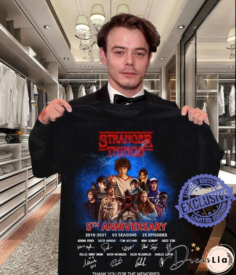 Stranger Things 5Th Anniversary 03 Season 25 Episodes Thank You For The Memories Shirtuff08S-5Xl)