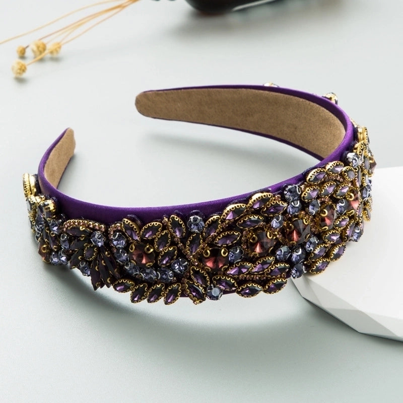 Fashion Geometric Cloth Rhinestones Hair Band