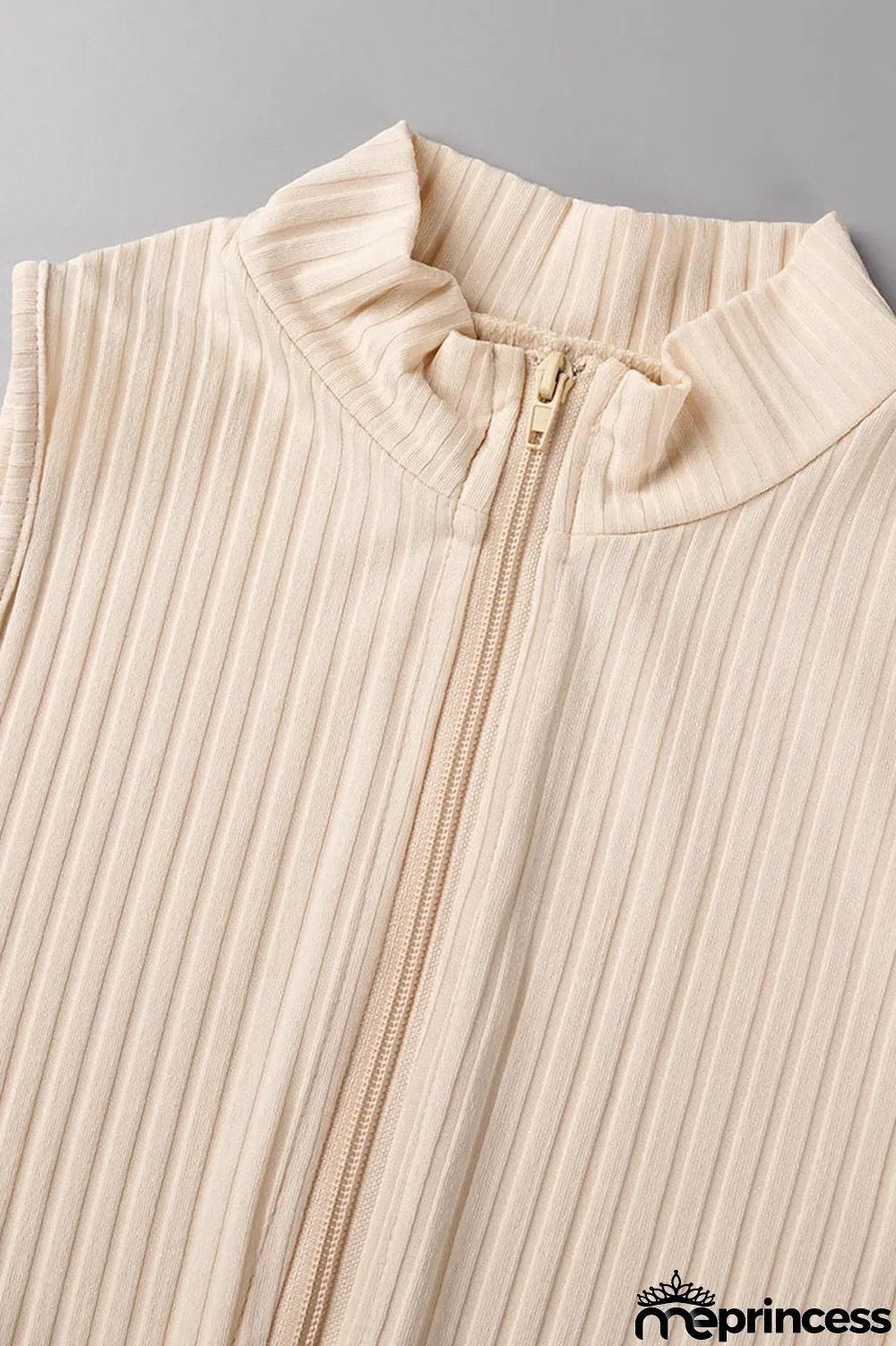 Pink Casual Solid Patchwork Zipper Collar Skinny Jumpsuits